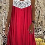 Women's Dresses Round Neck Sleeveless Casual Dress