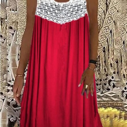 Women's Dresses Round Neck Sleeveless Casual Dress
